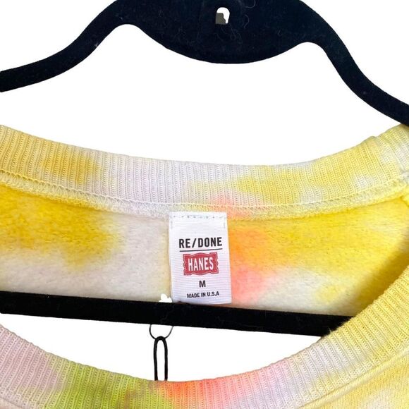 Re/done Tie Dye Cotton Jersey Sweatshirt - Picture 9 of 12